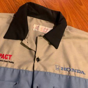 Honda Tech Mechanic Button Up Work Shirt XL